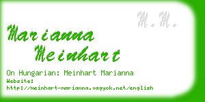 marianna meinhart business card